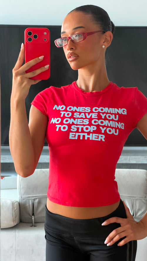 ‘NO ONE'S COMING’ BABY TEE
